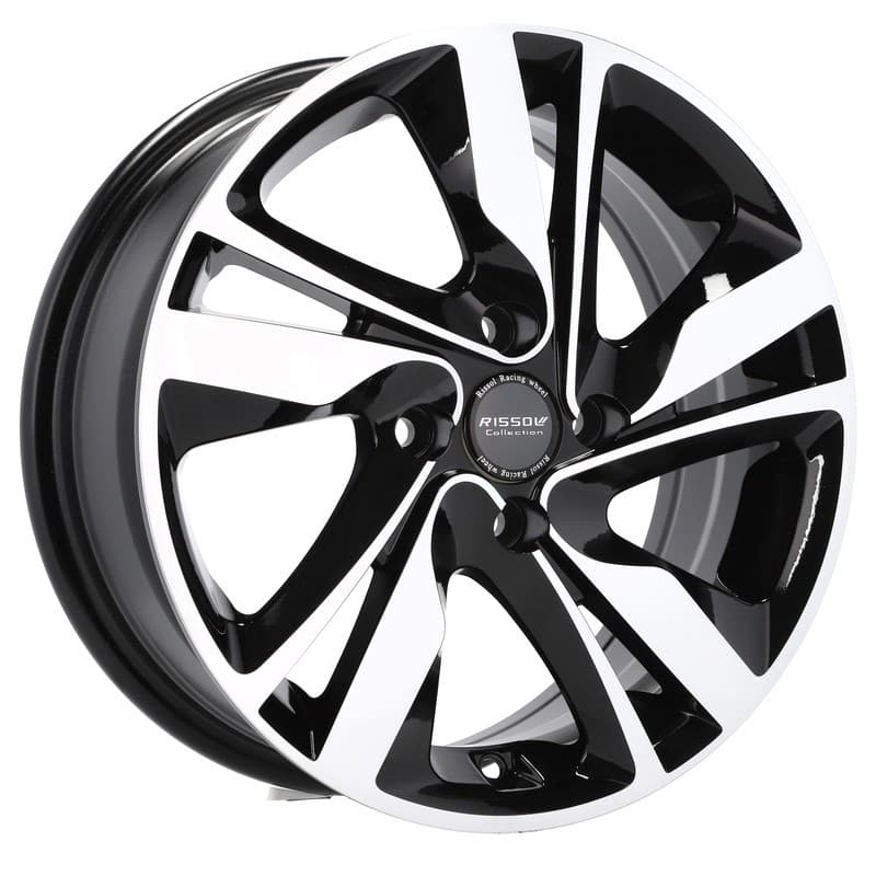 4 jantes 6.0 16 4x100 design hyundai noir brillant