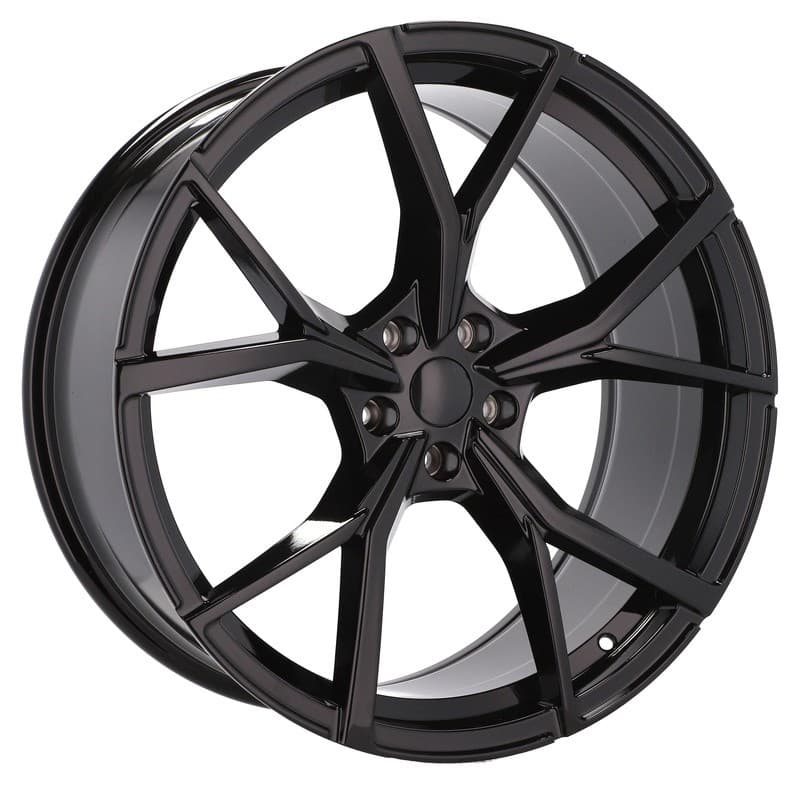 4 jantes 7.0 17 5x112 design volkswagen noir brillant