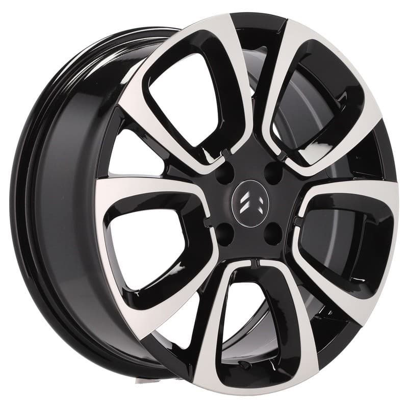 4 jantes 7.0 17 4x108 design citroen noir brillant