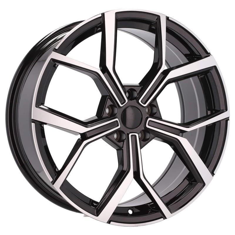 4 jantes 8.0 19 5x112 design volkswagen noir brillant