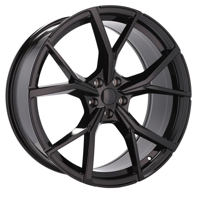 4 jantes 7.5 18 5x112 design volkswagen noir brillant