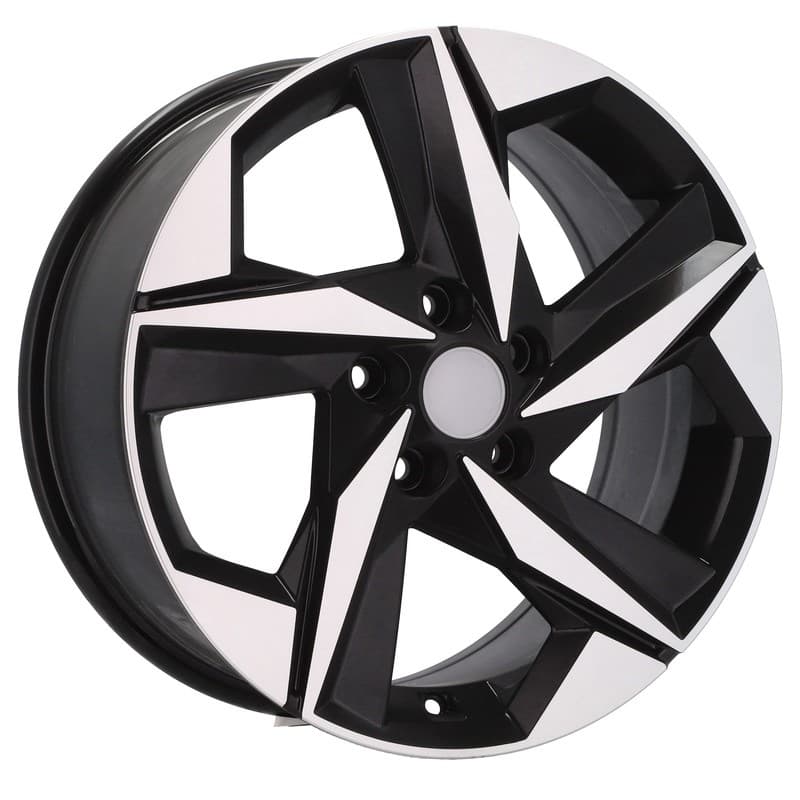 4 jantes 7.5 17 5x114.3 design hyundai noir brillant