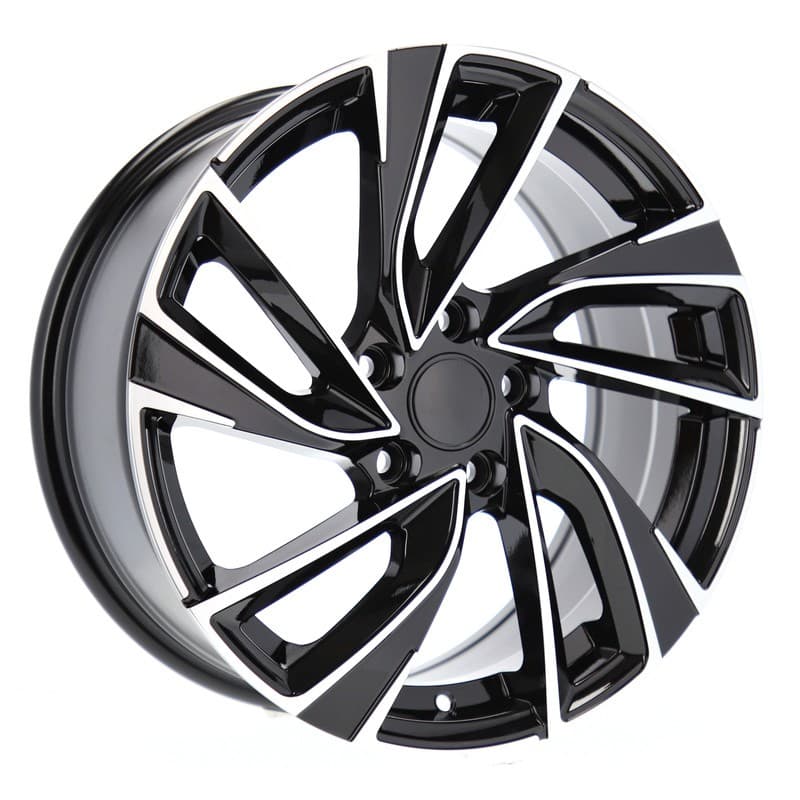 4 jantes 7.0 17 5x100 design volkswagen noir brillant