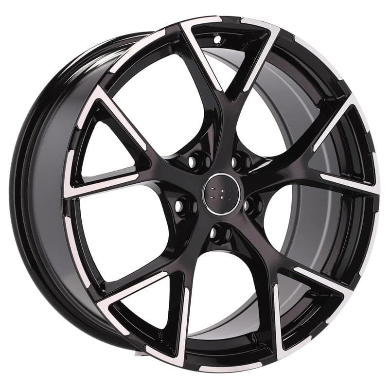 4 jantes 7.5 17 5x112 design audi fluotournage noir mat