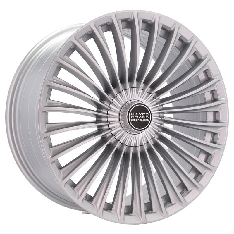 4 jantes 8.5 19 5x112 fluotournage argent brillant