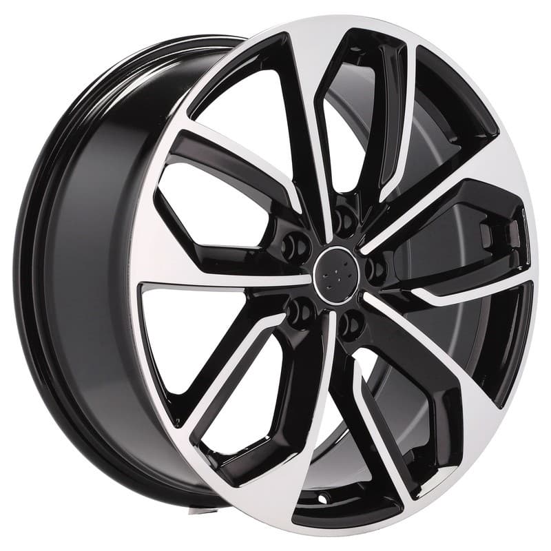 4 jantes 8.0 19 5x112 design audi fluotournage noir brillant