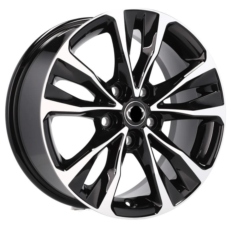 4 jantes 7.0 17 5x114.3 design toyota noir brillant