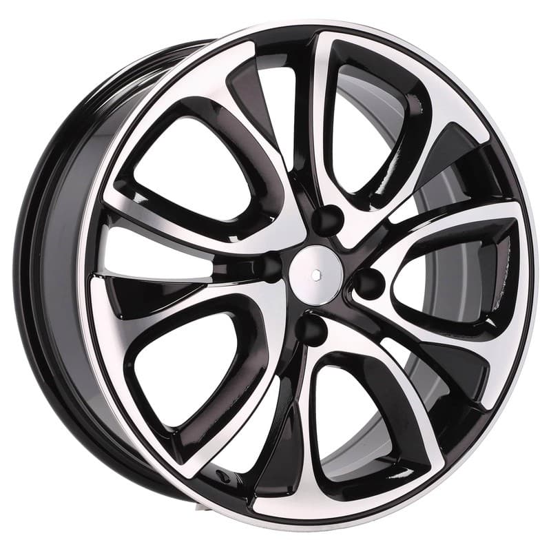 4 jantes 7.0 18 4x108 design citroen noir brillant