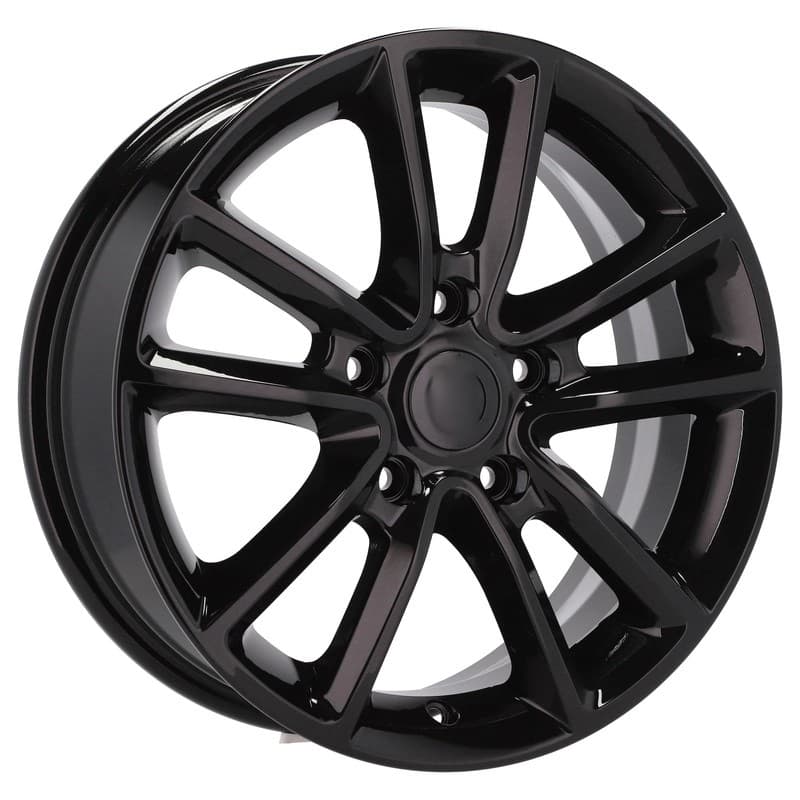 4 jantes 6.5 17 5x127 design chrysler noir brillant