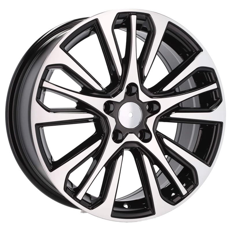 4 jantes 7.0 17 5x114.3 design renault noir brillant