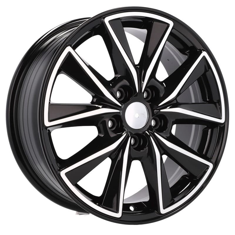 4 jantes 7.5 18 5x114.3 design mazda noir brillant
