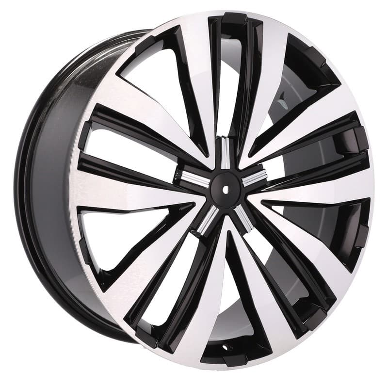 4 jantes 7.5 17 5x120 design volkswagen noir brillant