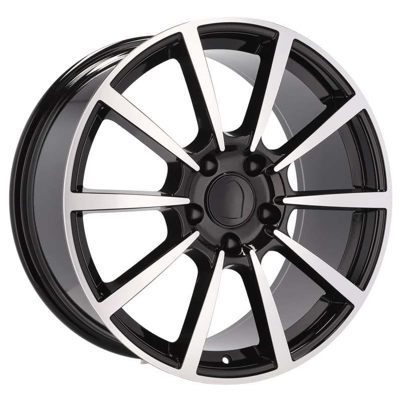 4 jantes 8.5 20 5x130 design porsche noir brillant