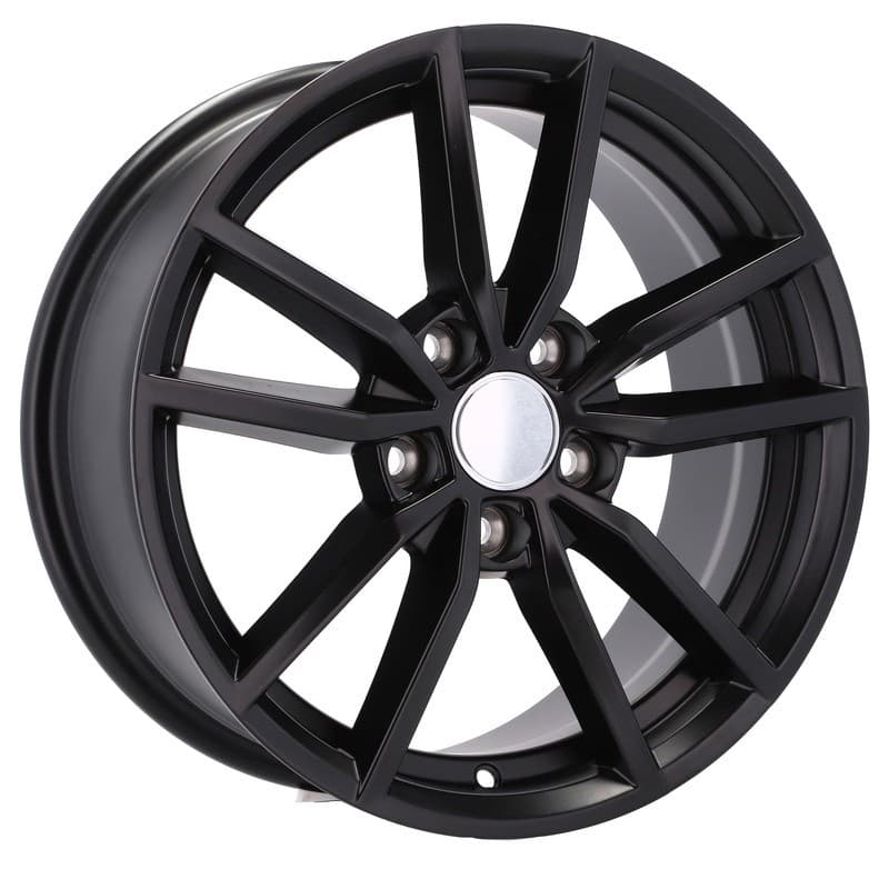 4 jantes 7.0 16 5x112 design volkswagen noir brillant