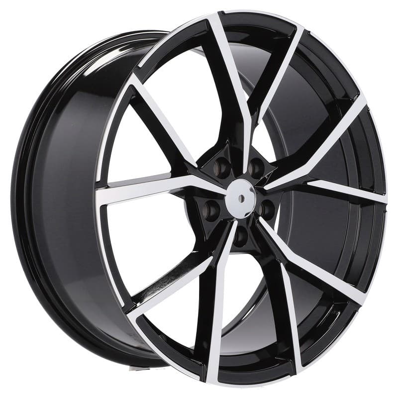 4 jantes 7.0 17 5x112 design volkswagen noir brillant