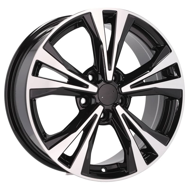 4 jantes 7.0 17 5x114.3 design nissan noir brillant