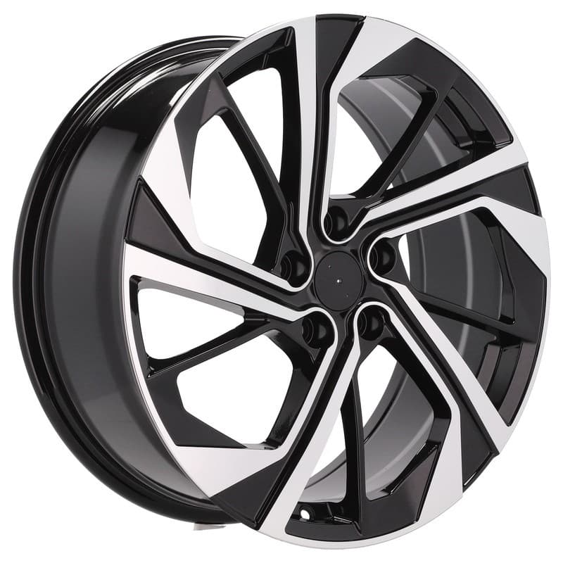 4 jantes 7.5 19 5x114.3 design nissan noir brillant