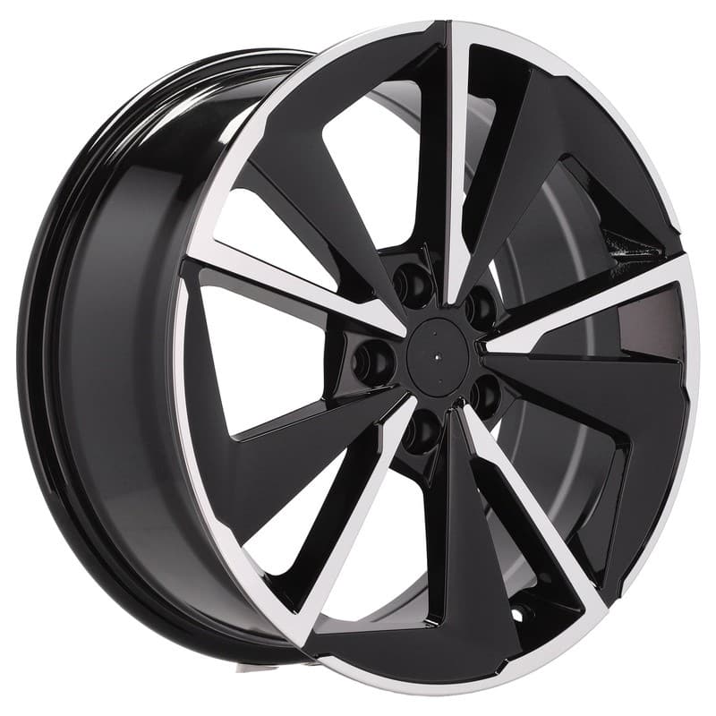 4 jantes 7.5 18 5x114.3 design nissan noir brillant