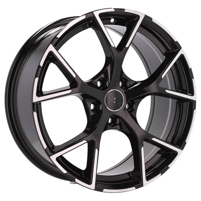 4 jantes 8.0 18 5x112 design audi fluotournage noir mat