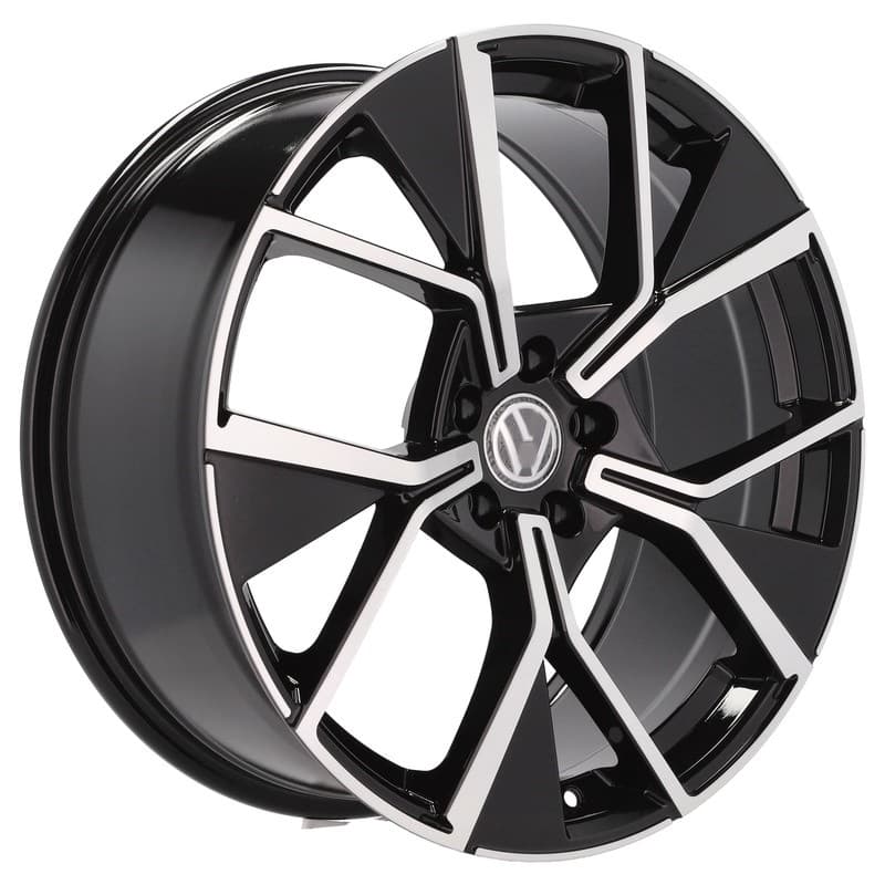 4 jantes 8.5 20 5x112 design volkswagen noir brillant