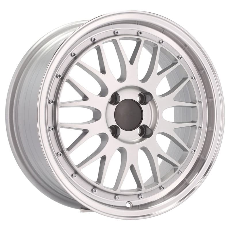 4 jantes 7.0 16 4x100 fluotournage argent brillant