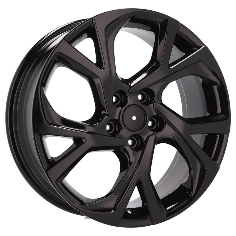 4 jantes 7.0 17 5x114.3 design toyota noir brillant