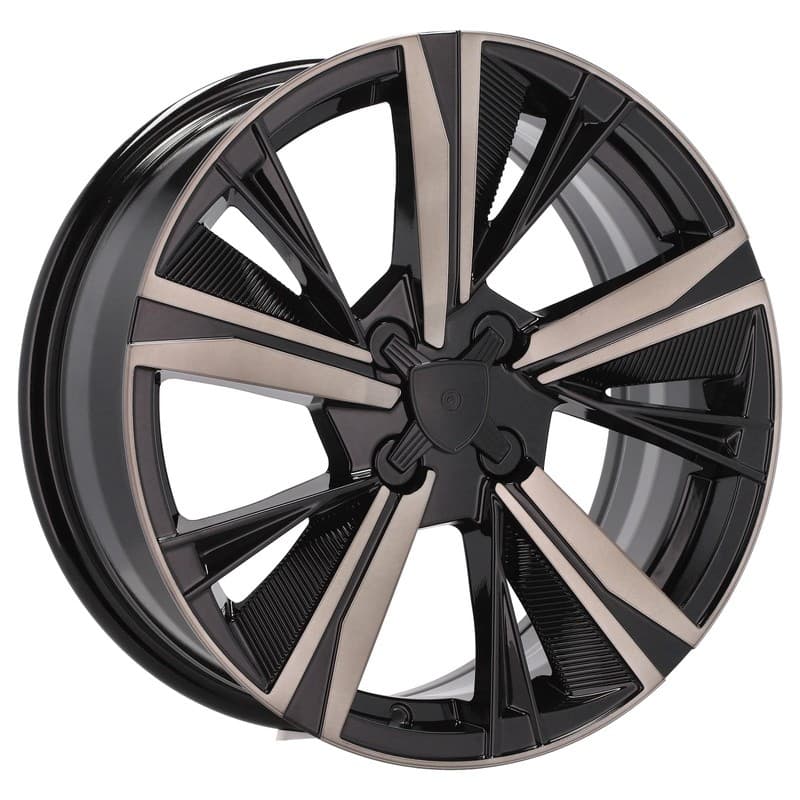4 jantes 7.0 17 4x108 design peugeot noir brillant