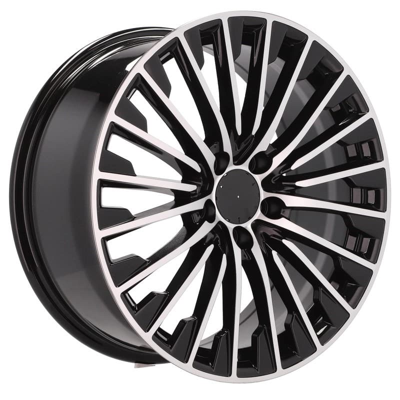 4 jantes 8.0 18 5x112 design mercedes fluotournage noir brillant