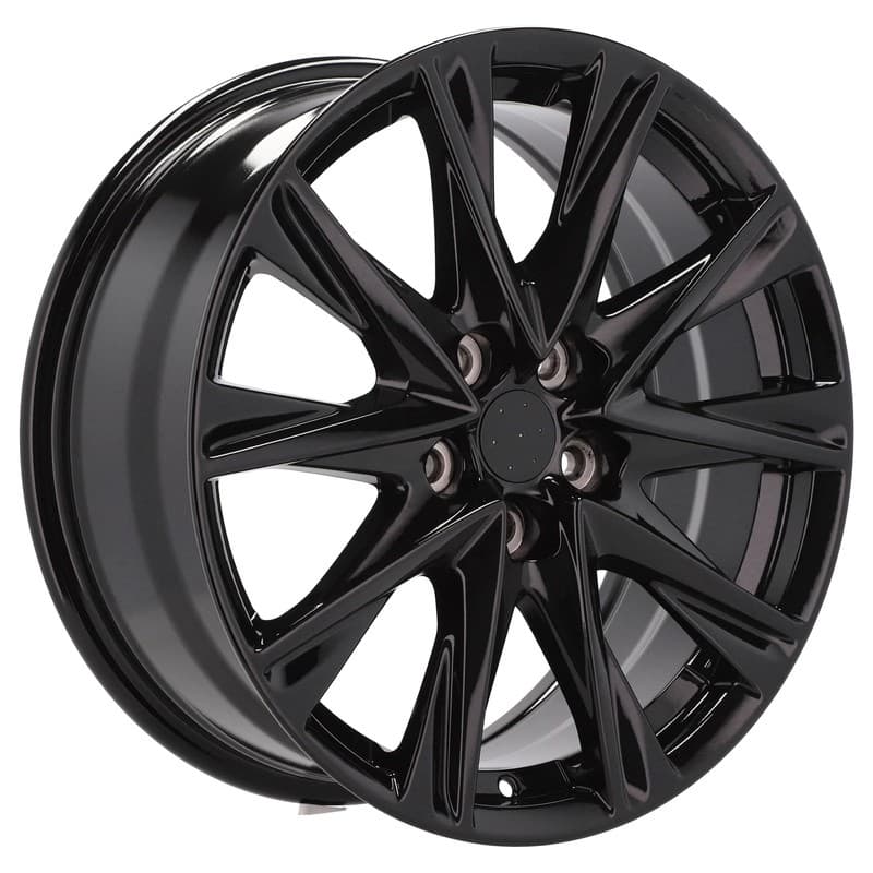4 jantes 7.5 19 5x114.3 design mazda noir brillant
