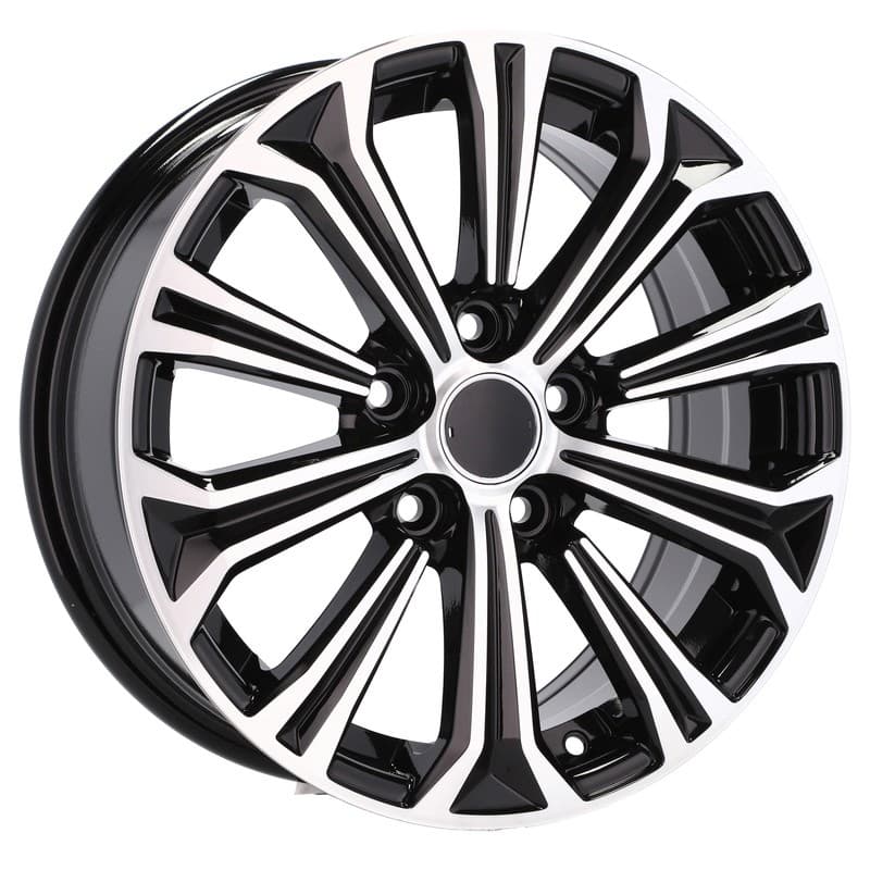 4 jantes 6.0 15 5x100 design toyota noir brillant