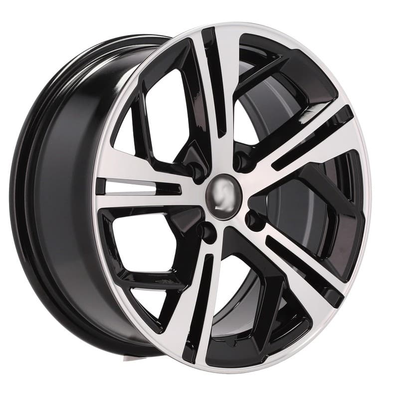 4 jantes 7.0 17 4x108 design peugeot noir brillant