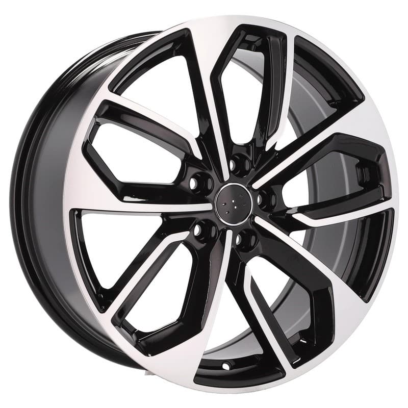 4 jantes 8.0 19 5x112 design audi fluotournage noir brillant