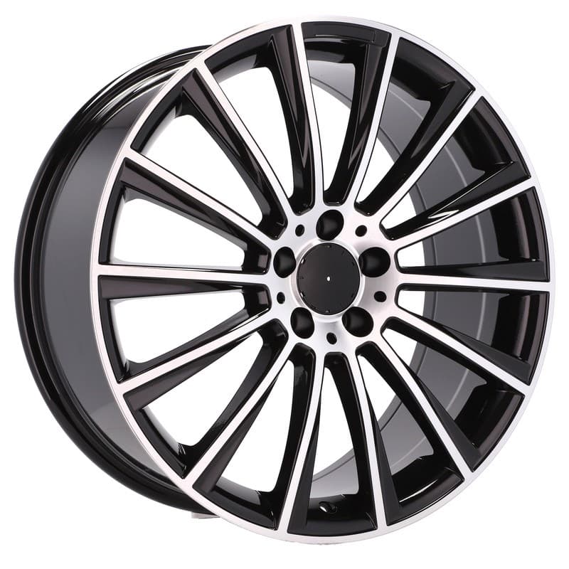 4 jantes 8.0 17 5x112 design mercedes noir brillant