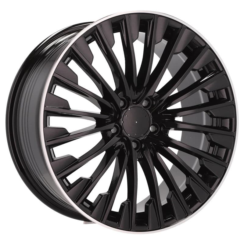 4 jantes 8.5 19 5x112 design mercedes fluotournage noir brillant
