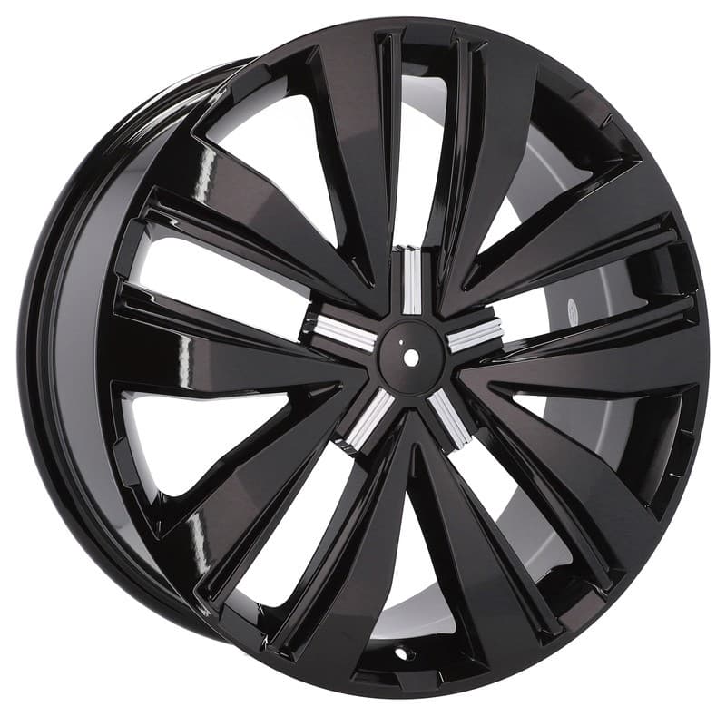 4 jantes 7.5 17 5x120 design volkswagen noir brillant