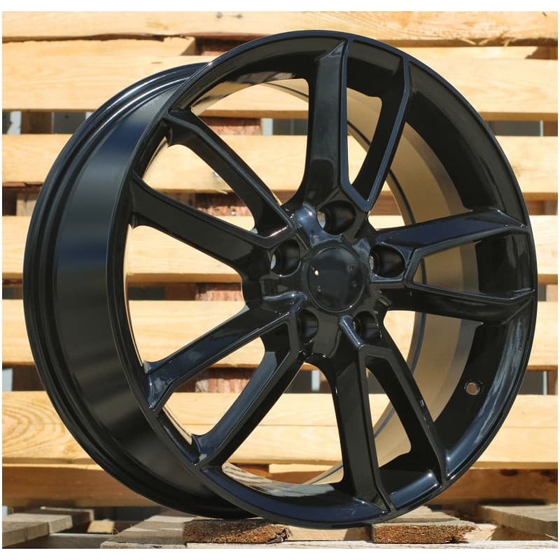 4 jantes 7.0 17 5x114.3 design mazda noir brillant