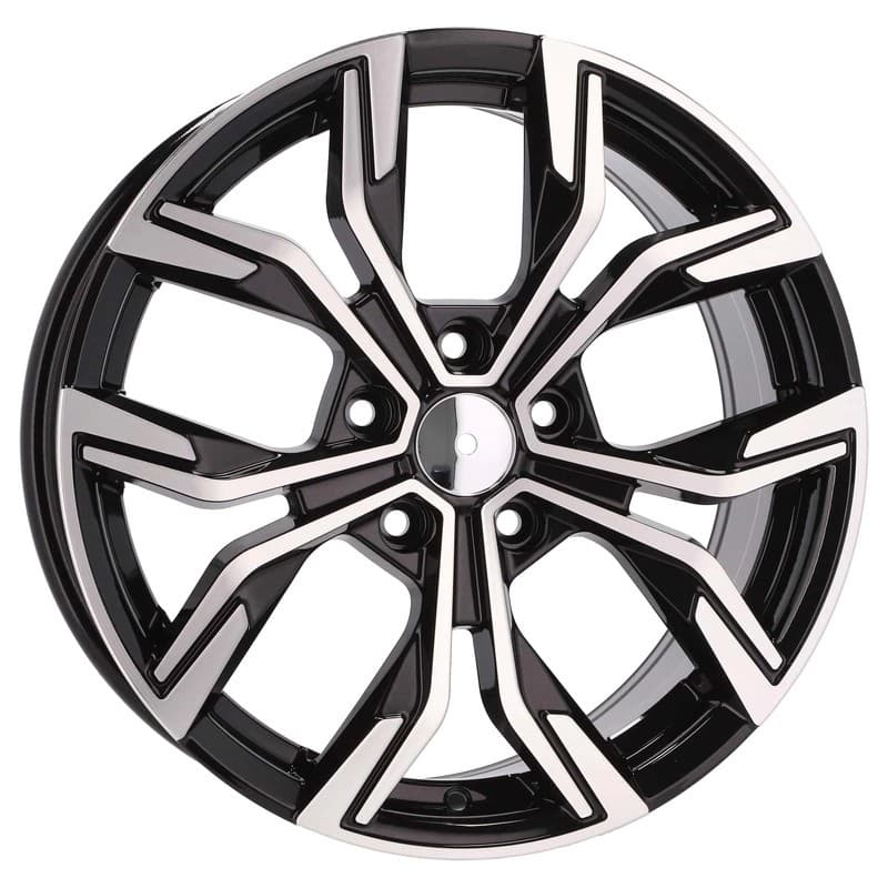 4 jantes 7.0 17 5x114.3 design renault noir brillant