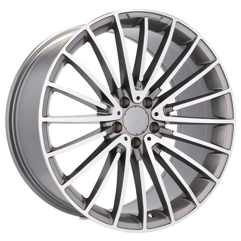 4 jantes 9.0 22 5x112 design mercedes gris brillant