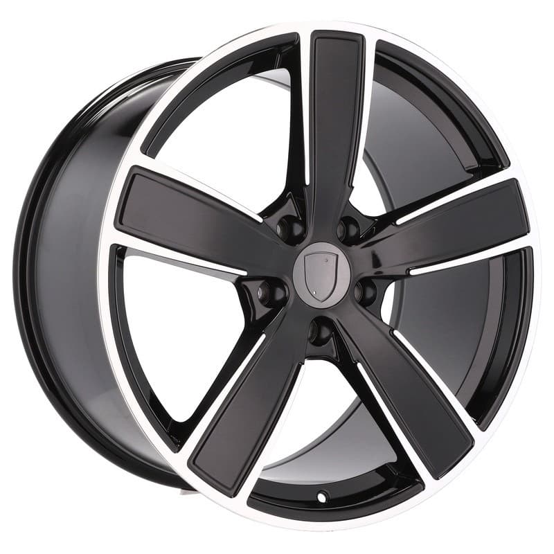 4 jantes 10.0 22 5x130 design porsche noir brillant