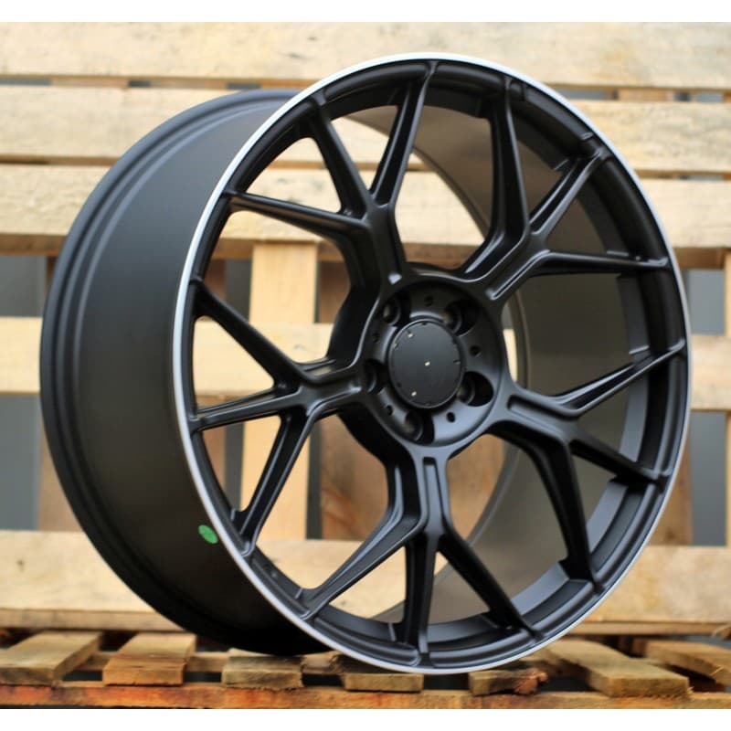 4 jantes 8.5 20 5x112 design mercedes fluotournage noir brillant