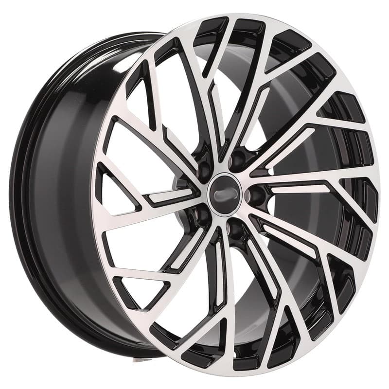 4 jantes 9.0 20 5x112 design audi forgé noir brillant