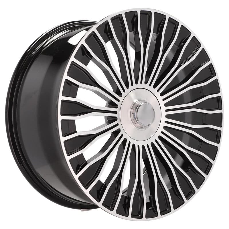 4 jantes 9.0 21 5x112 design mercedes forgé noir brillant