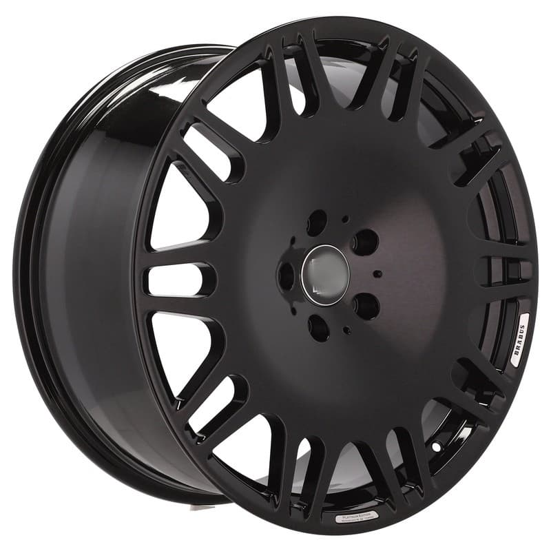 4 jantes 10.0 22 5x130 design brabus forgé noir brillant