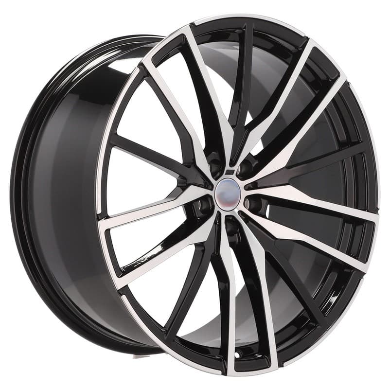4 jantes 9.5 22 5x112 design bmw forgé noir brillant