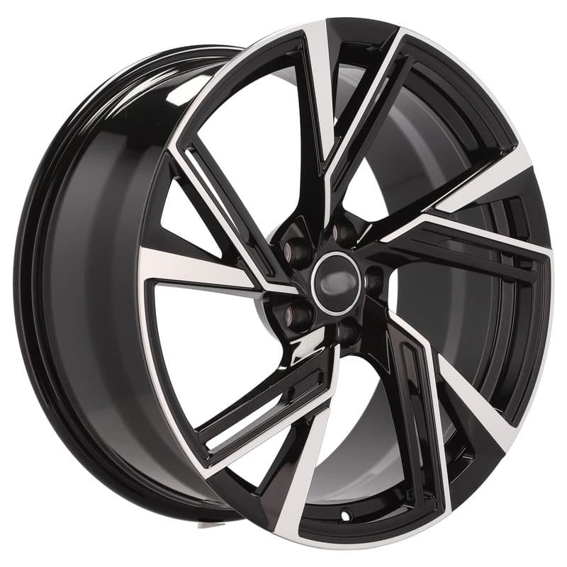 4 jantes 9.0 20 5x112 design audi forgé noir brillant