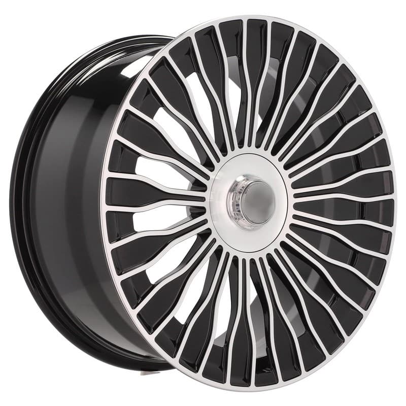 4 jantes 8.5 20 5x112 design mercedes forgé noir brillant