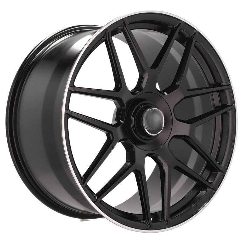 4 jantes 10.0 21 5x112 design mercedes forgé noir brillant