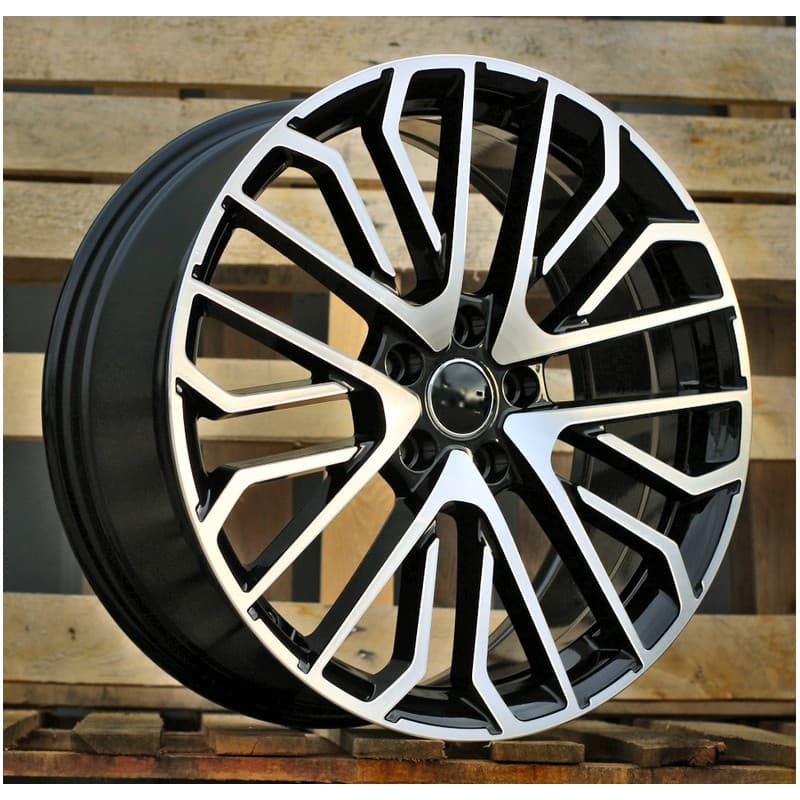 4 jantes 8.0 19 5x112 design audi fluotournage noir brillant