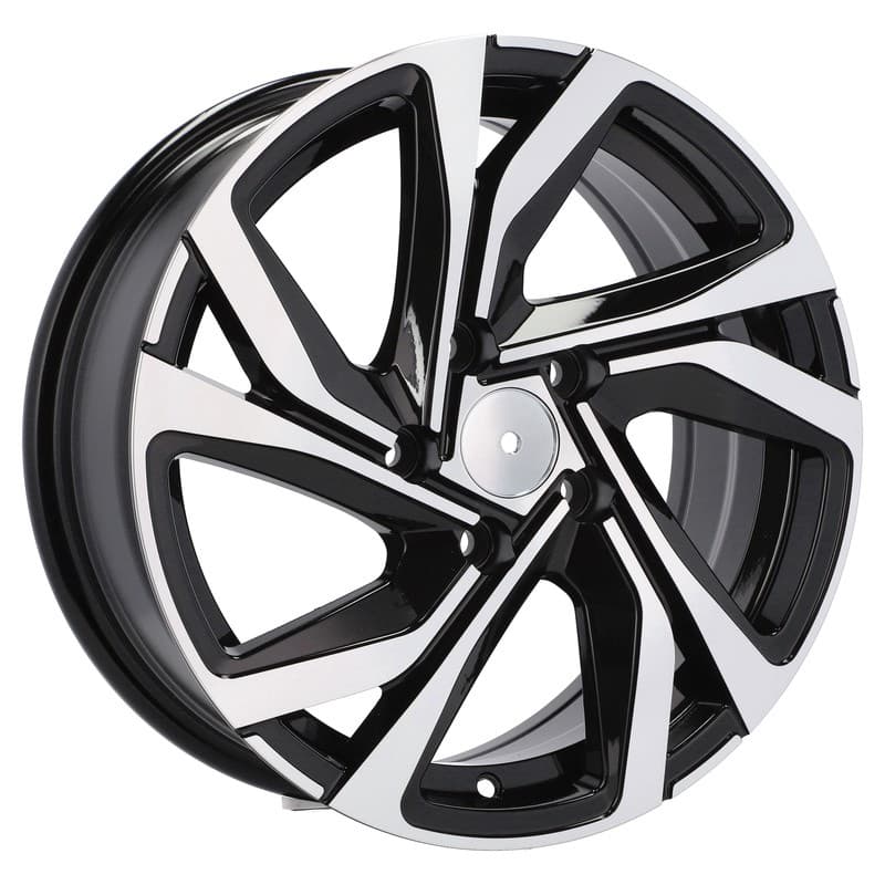 4 jantes 7.0 17 5x114.3 design renault noir brillant