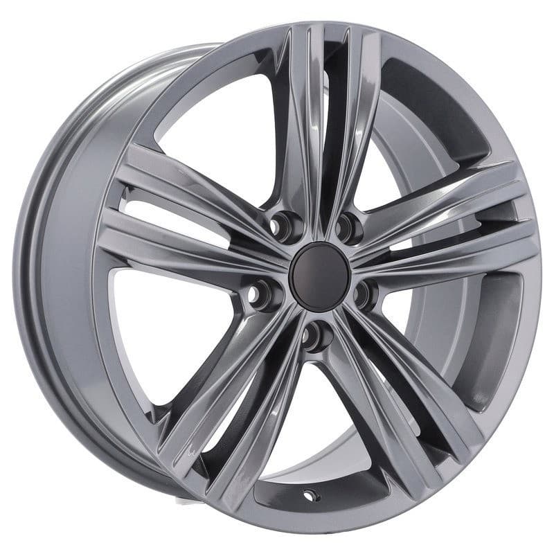 4 jantes 7.0 17 5x112 design volkswagen gris brillant